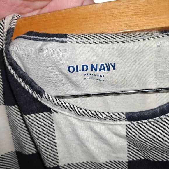 Old Navy Girls Cottagecore Ruffle Trim Plaid Midi Dress - Picture 7 of 7